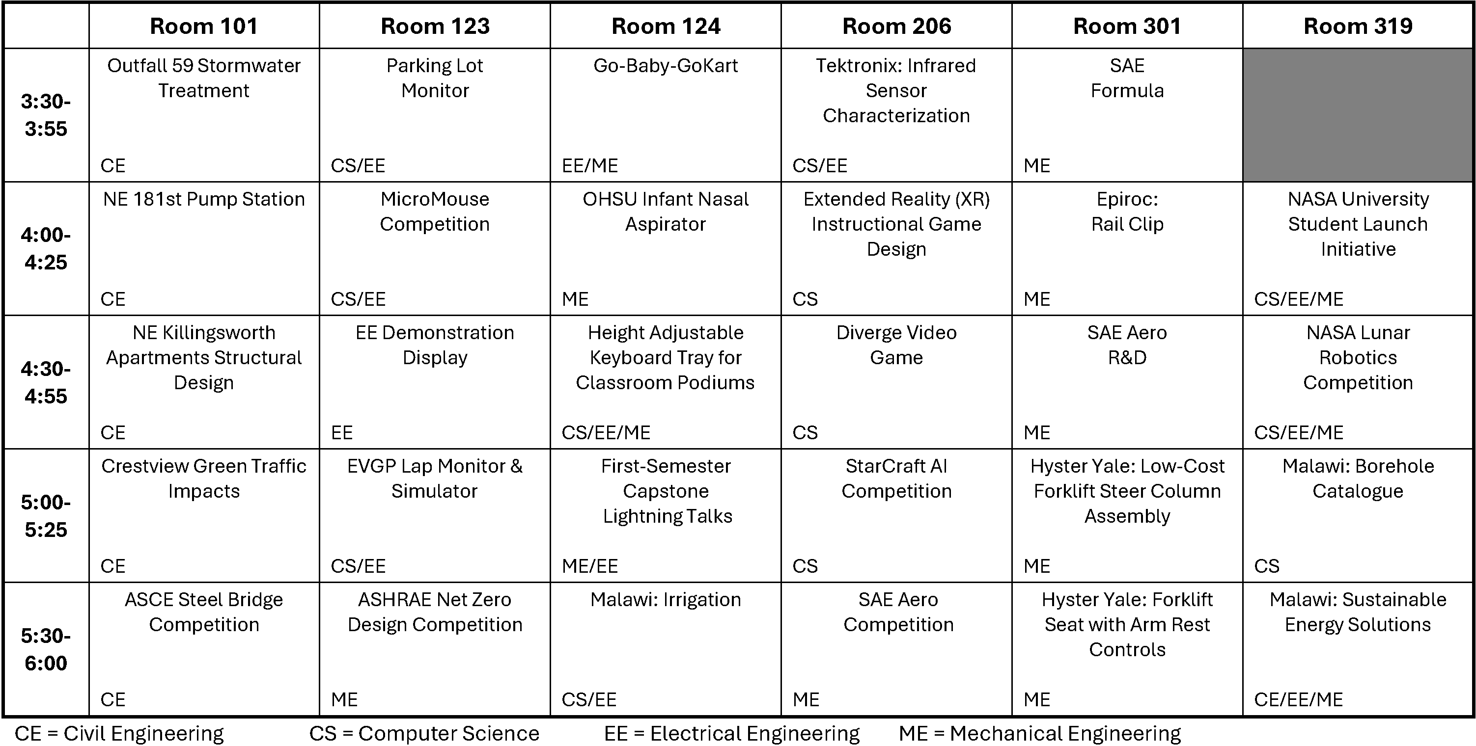 showcaseschedule